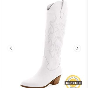 White Cowboy Fashion Boots